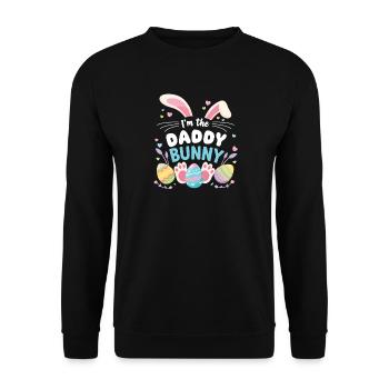 Ich Bin Der Papa Hase Süße Ostern Familie Matching - Unisex Pullover - Schwarz - Vorne - Alina (178cm) & Michal (187cm)