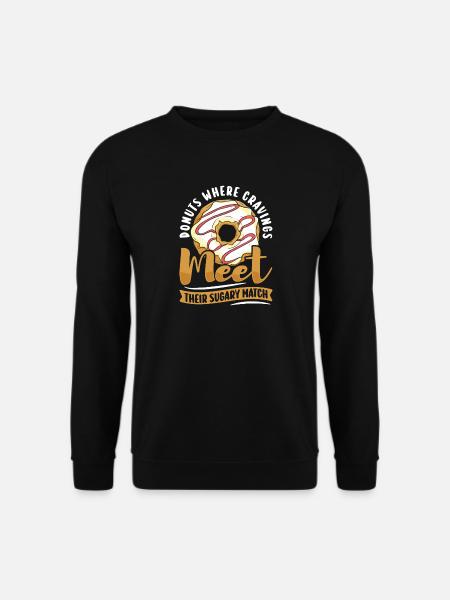 Donut Fastfood - Unisex Pullover - Schwarz