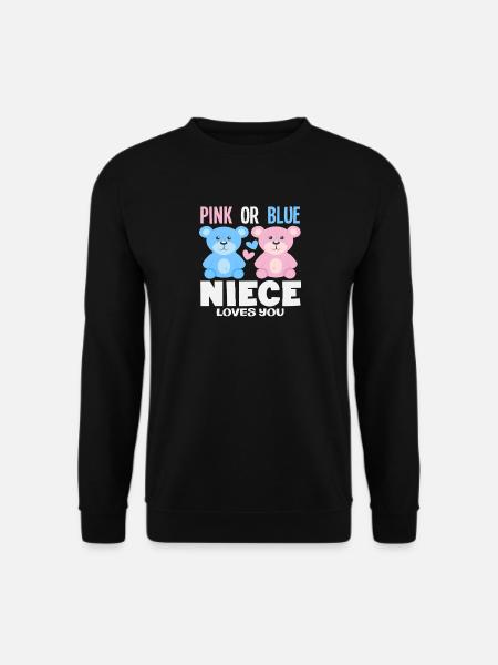 Pink eller blå niece elsker dig - Unisex sweater - sort