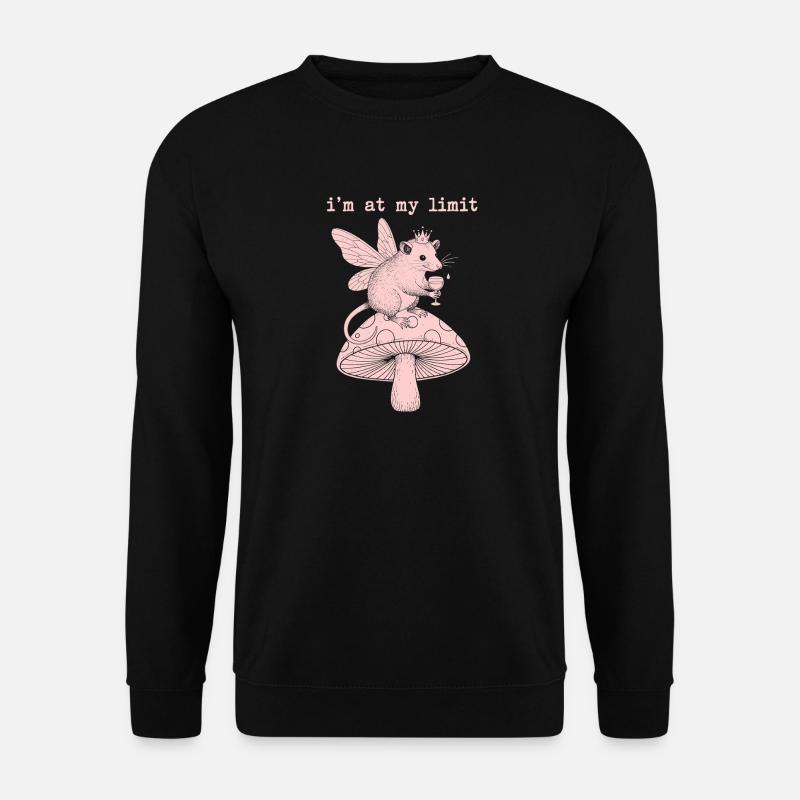 Fée Limite sur Champignon - Sweat-shirt Unisexe - noir