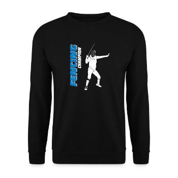 Escrime - Fechten - Fechter - Fechtkampf - Sweat-shirt Unisexe - noir - Devant - Alina (178cm) & Michal (187cm)