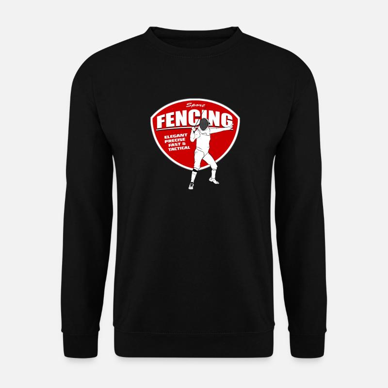 Fencing - Fechten - Fechter - Fechtkampf - Unisex Pullover - Schwarz