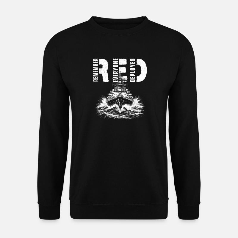 RED Husk alle udsendte støttetropper - Unisex sweater - sort