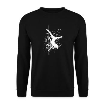 Pole Dance Bar Fitness Femmes Pole Danse - Sweat-shirt Unisexe - noir - Devant - Alina (178cm) & Michal (187cm)