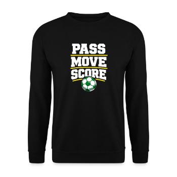 Soccer Training Youth Sports Coach - Unisex Sweatshirt - black - Front - Alina (178cm) & Michal (187cm)
