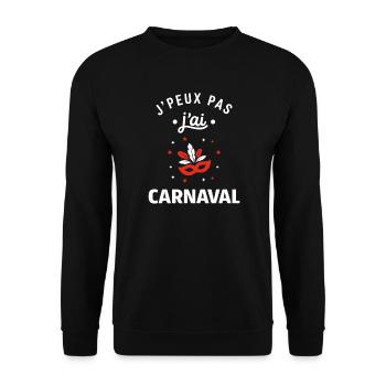 carnival - Unisex Sweatshirt - black - Front - Alina (178cm) & Michal (187cm)