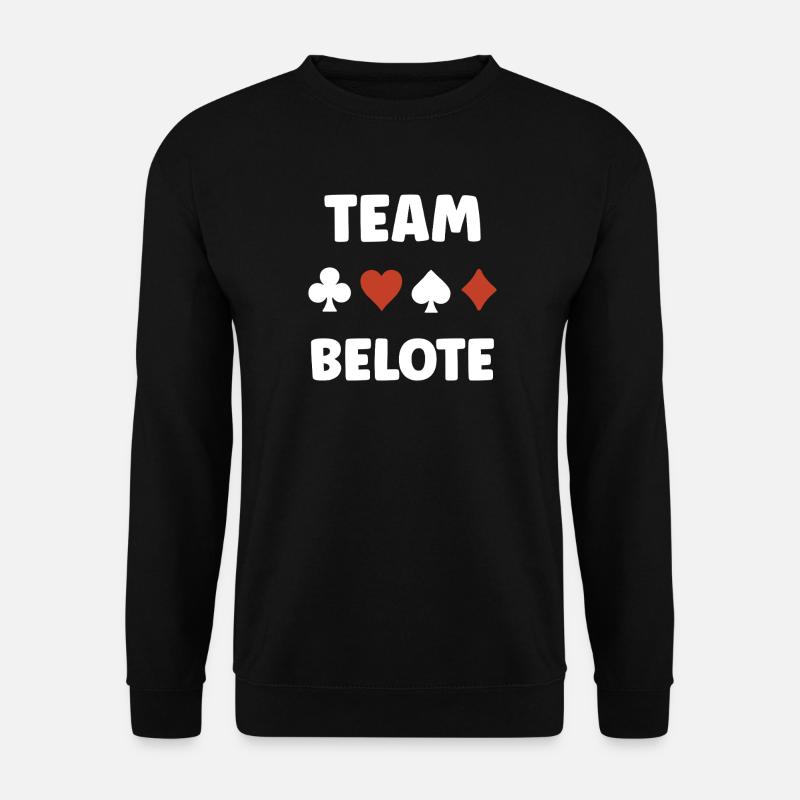 Belote - Unisex Pullover - Schwarz