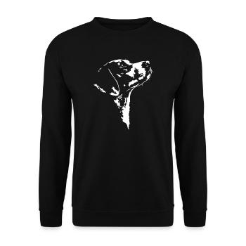 Silhouette de busard Chien Wilsigns - Sweat-shirt Unisexe - noir - Devant - Alina (178cm) & Michal (187cm)