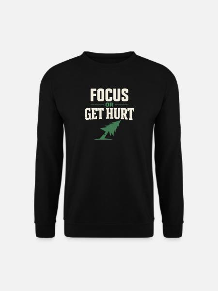 lumberjack therapy, logger therapy humor, - Unisex Sweatshirt - black