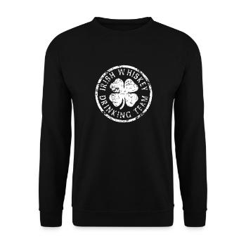 Shamrock Whiskey Tea Graphic - Unisex Sweatshirt - black - Front - Alina (178cm) & Michal (187cm)