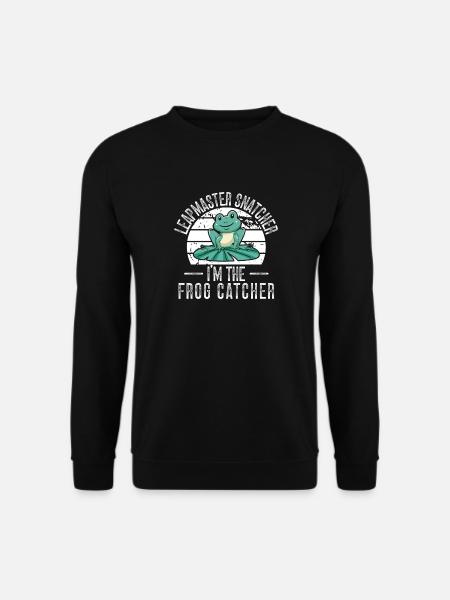 Frog Catcher Leapmaster Snatcher Frog - Unisex Sweatshirt - black