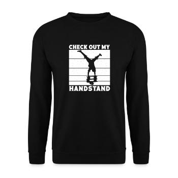 Graphisme de cirque Découvrez mon idée cadeau sur le poirier - Sweat-shirt Unisexe - noir - Devant - Alina (178cm) & Michal (187cm)