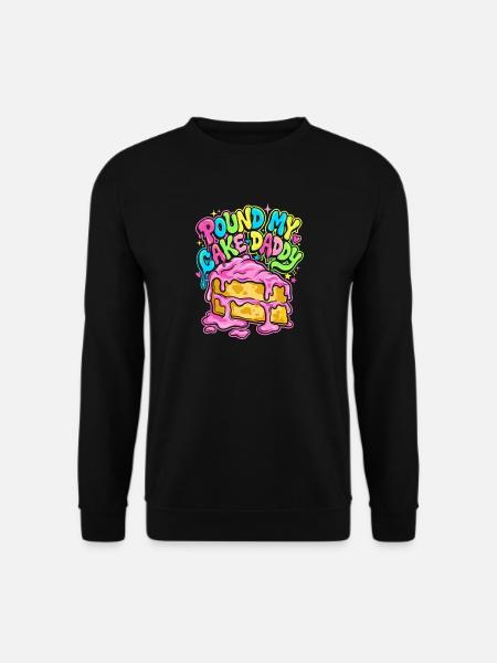 Round My Cake Daddy - Unisex Pullover - Schwarz