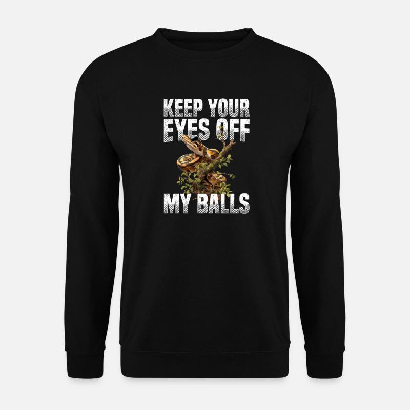 Königspython Schlangen Liebhaber Terrarium Python - Unisex Pullover - Schwarz