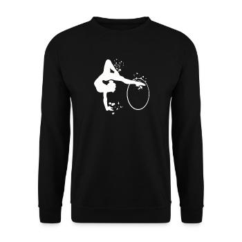 Gymnastique, cercleaux, gymnastique rythmique - Sweat-shirt Unisexe - noir - Devant - Alina (178cm) & Michal (187cm)