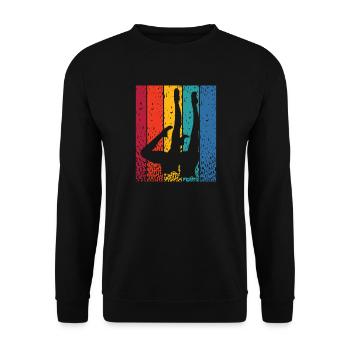 Artistic Swim Team Synchronschwimmen - Unisex Pullover - Schwarz - Vorne - Alina (178cm) & Michal (187cm)