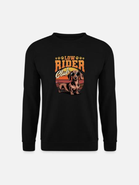 Funny Dog Breed Dachshund - Unisex Pullover - Schwarz