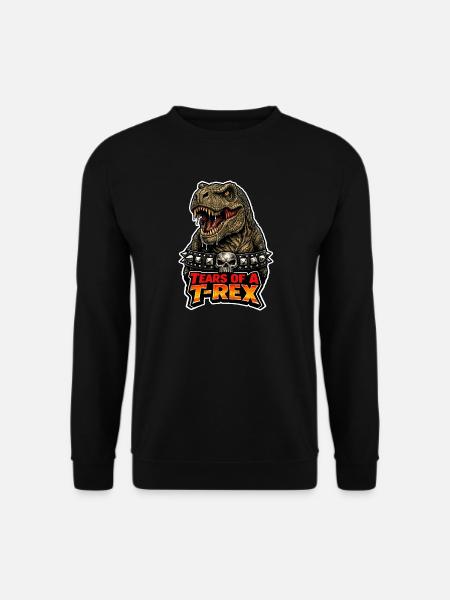 Emo Dinosaur, Sad Dino, Emotional - Unisex Sweatshirt - black