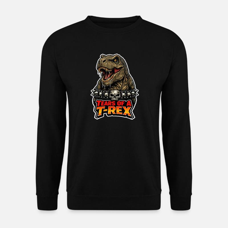 Dinosaure emo, Dino triste, Émotif - Sweat-shirt Unisexe - noir