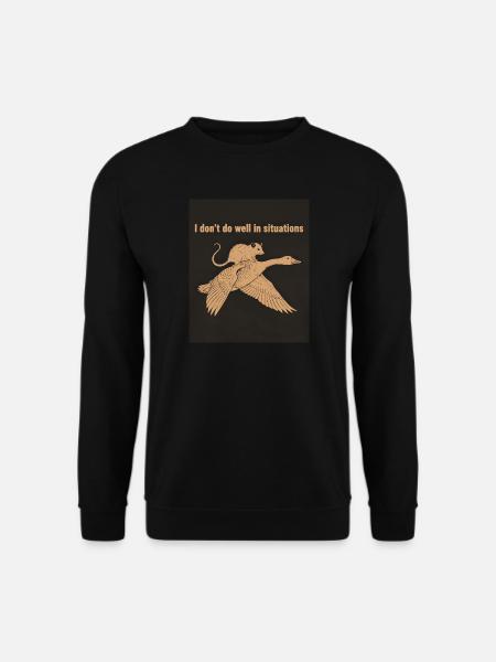 Dino Surf on the Beach - Unisex Sweatshirt - black