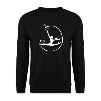 Gymnastin Mit Band Rhythmische Sportgymnastik - Unisex Pullover - Schwarz - Vorne - Alina (178cm) & Michal (187cm)