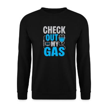 Anesthesiologist Check Out Anesthesia - Unisex Sweatshirt - black - Front - Alina (178cm) & Michal (187cm)