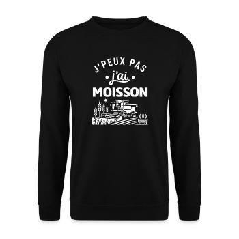 J'peux pas j'ai moisson - Sweat-shirt Unisexe - noir - Devant - Alina (178cm) & Michal (187cm)