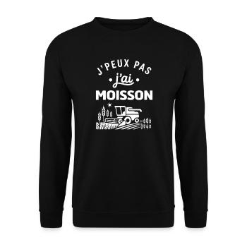 J'peux pas j'ai moisson - Sweat-shirt Unisexe - noir - Devant - Alina (178cm) & Michal (187cm)