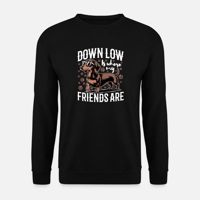 Funny Dog Breed Dachshund - Unisex Pullover - Schwarz