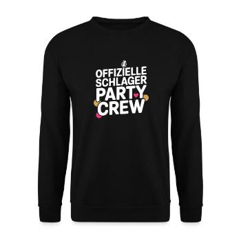 Schlager Party Crew Mallorca Festival JGA Malle - Unisex Pullover - Schwarz - Vorne - Alina (178cm) & Michal (187cm)