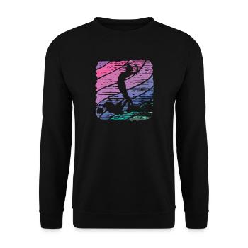 Artistic Swim Team Synchronschwimmen - Unisex Pullover - Schwarz - Vorne - Alina (178cm) & Michal (187cm)