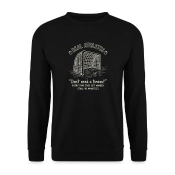 Drôle de football 90 minutes - Sweat-shirt Unisexe - noir - Devant - Alina (178cm) & Michal (187cm)