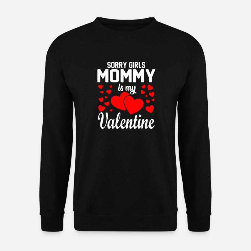 Mama-Valentine-Herz-Tee - Unisex Pullover - Schwarz