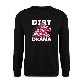 Quad ATV Woman Girl Four Wheeler - Unisex Sweatshirt - black - Front - Alina (178cm) & Michal (187cm)