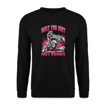 Quad ATV Woman Girl Four Wheeler - Unisex Sweatshirt - black - Front - Alina (178cm) & Michal (187cm)