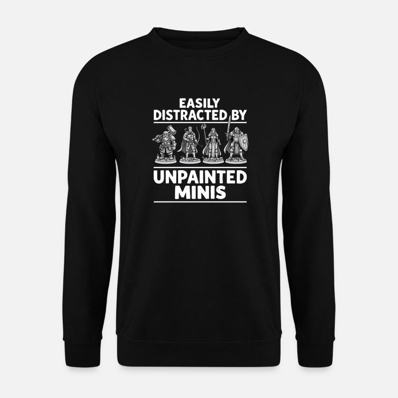 Unbemalte Minis lenken ab - Unisex Pullover - Schwarz