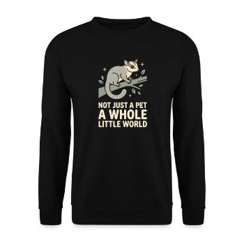 Sugar Glider Mom Exotischer Haustierliebhaber - Unisex Pullover - Schwarz - Vorne - Alina (178cm) & Michal (187cm)