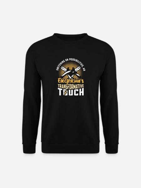 Electrician, Electronics Technician, Electrician - Unisex Sweatshirt - black