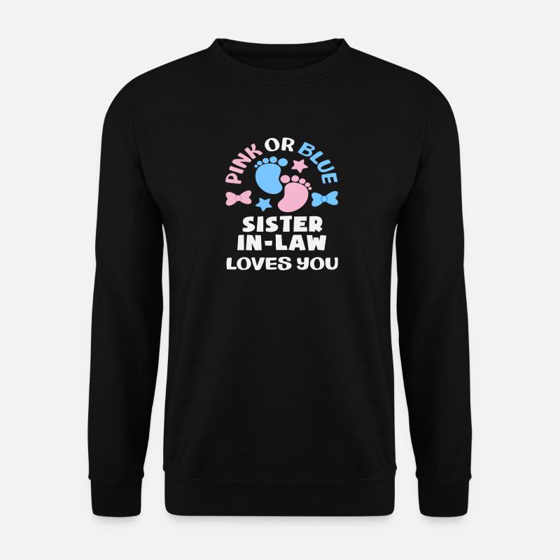 Pink Oder Blau Stiefschwester Gender Reveal - Unisex Pullover - Schwarz