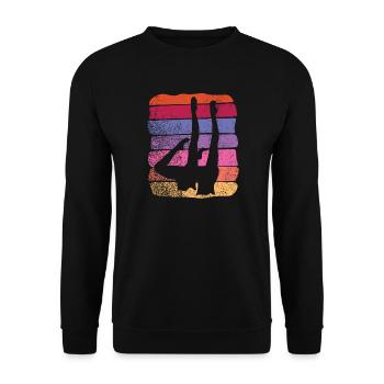 Artistic Swim Team Synchronschwimmen - Unisex Pullover - Schwarz - Vorne - Alina (178cm) & Michal (187cm)