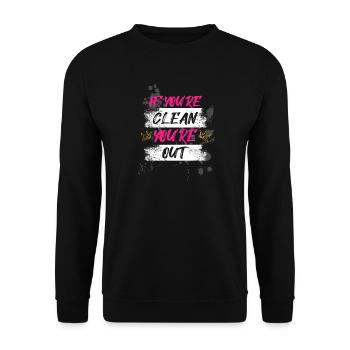 Si vous êtes propre, Schlammlauf Mud Run Muddy Race - Sweat-shirt Unisexe - noir - Devant - Alina (178cm) & Michal (187cm)