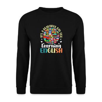ELL-Lehrer englische Sprache - Unisex Pullover - Schwarz - Vorne - Alina (178cm) & Michal (187cm)