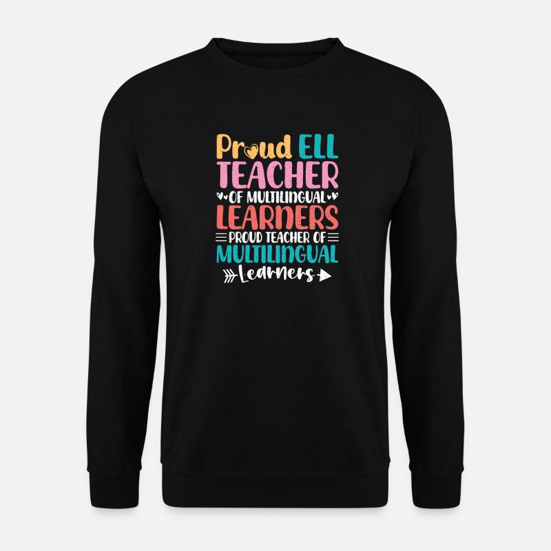 ELL-Lehrer englische Sprache - Unisex Pullover - Schwarz