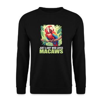 L’ère de l’ara - Sweat-shirt Unisexe - noir - Devant - Alina (178cm) & Michal (187cm)