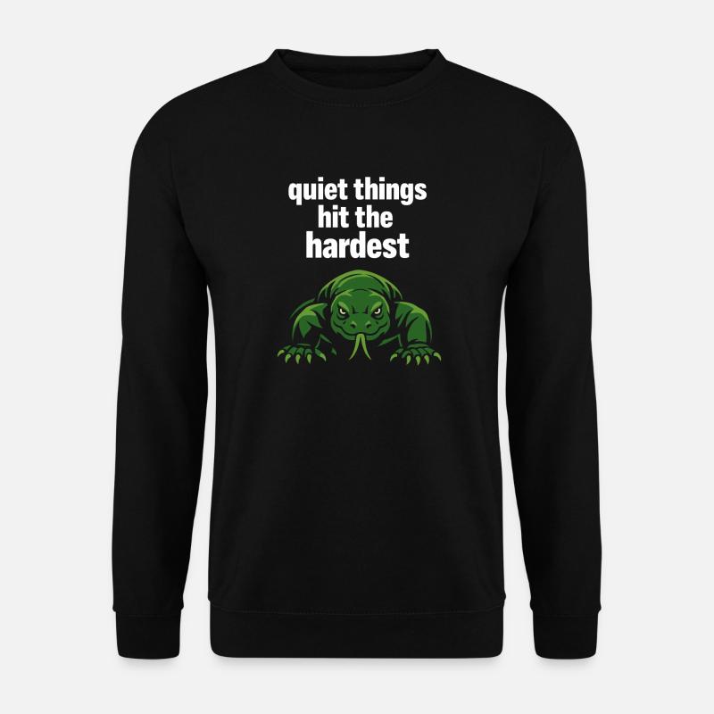 Amant du dragon de Komodo - Sweat-shirt Unisexe - noir