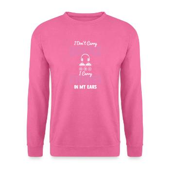 Je ne porte pas de livres, je porte des histoires dans mes oreilles - Sweat-shirt Unisexe - rose - Devant