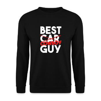 Meilleur Cowboy Guy, Slogan drôle du western - Sweat-shirt Unisexe - noir - Devant - Alina (178cm) & Michal (187cm)