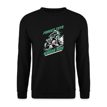 Quad ATV Garçons Hommes Quad Wheeler - Sweat-shirt Unisexe - noir - Devant - Alina (178cm) & Michal (187cm)