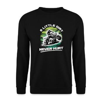 Quad ATV Garçons Hommes Quad Wheeler - Sweat-shirt Unisexe - noir - Devant - Alina (178cm) & Michal (187cm)