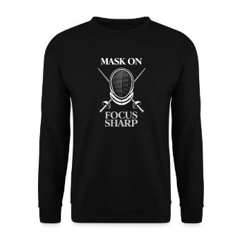 Fencing Fencing Fencing Athlete Fencing Club Sports - Unisex Sweatshirt - black - Front - Alina (178cm) & Michal (187cm)